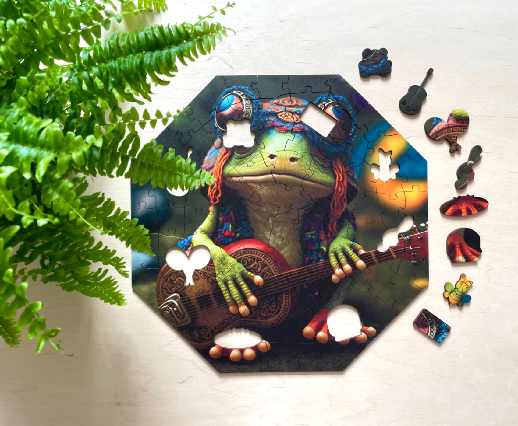 milliwood-funnymals-musical-frog-holzpuzzle-90-teile-in-box image 2