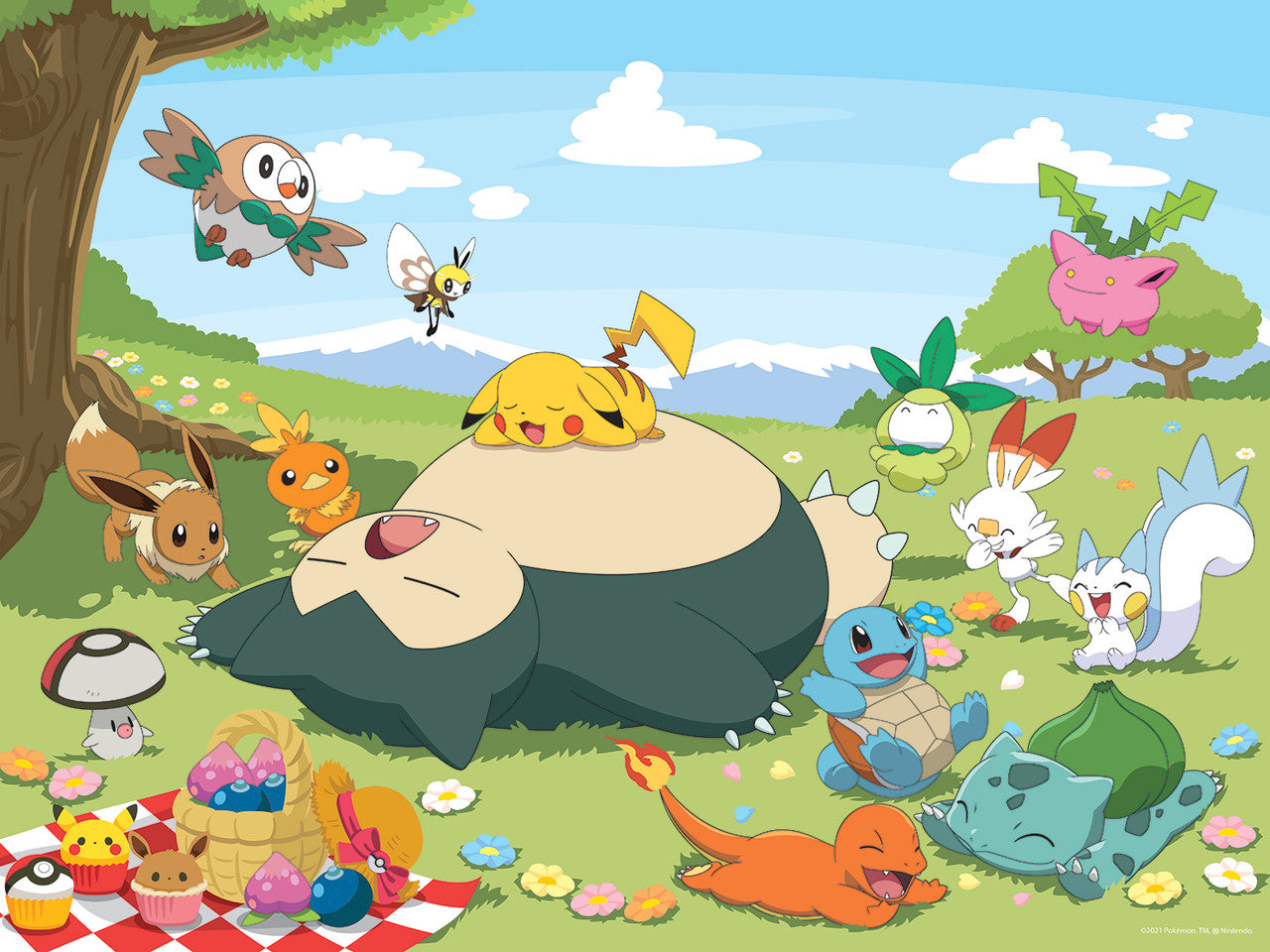 buffalo-games-pok-mon-picnic-400-teile-puzzle-familienpuzzle image 1