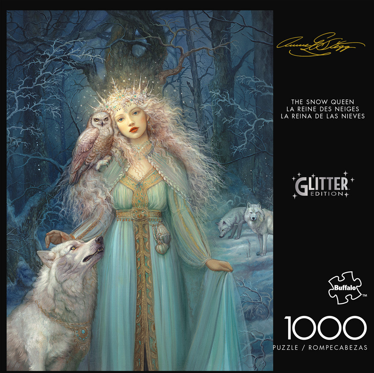 buffalo-games-the-snow-queen-1000-teile-glitzer-puzzle image 2