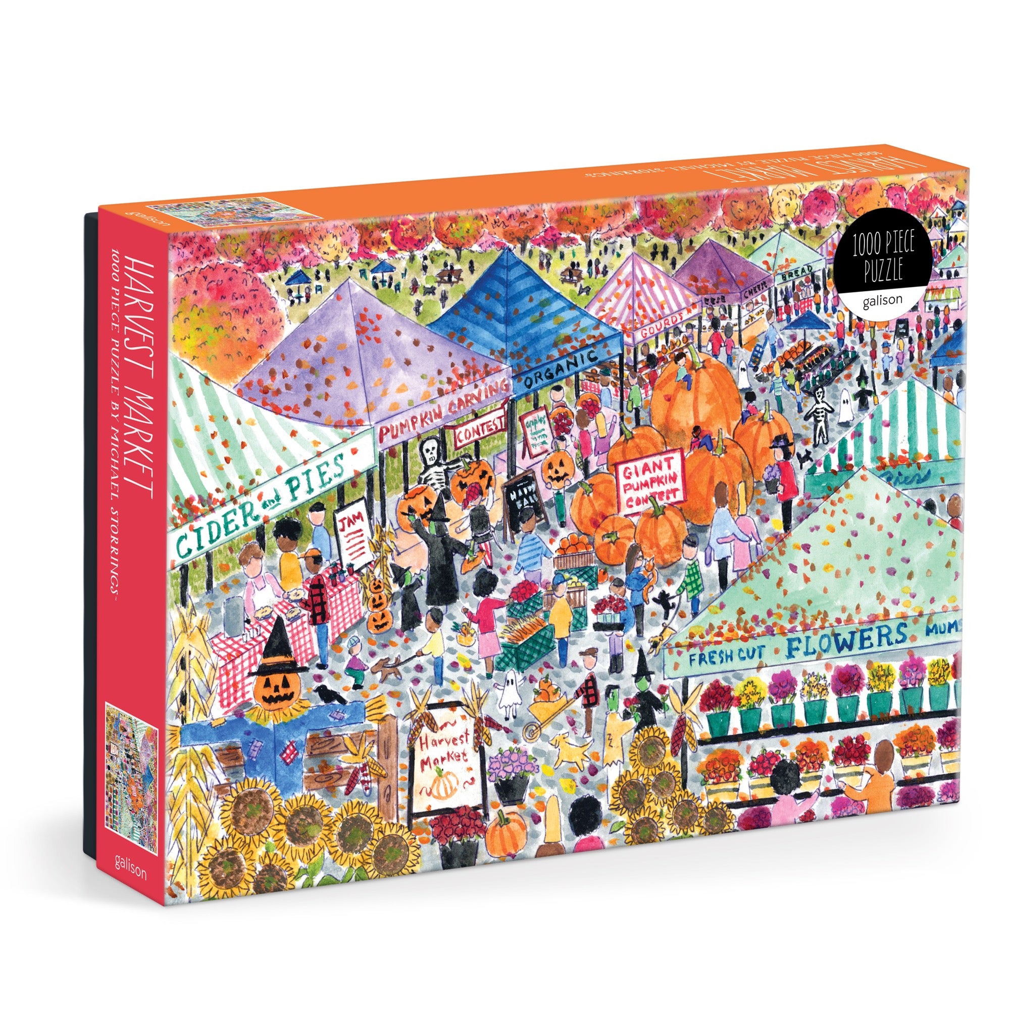 galison-michael-storrings-harvest-market-puzzle-1000-teile-herbst image 1