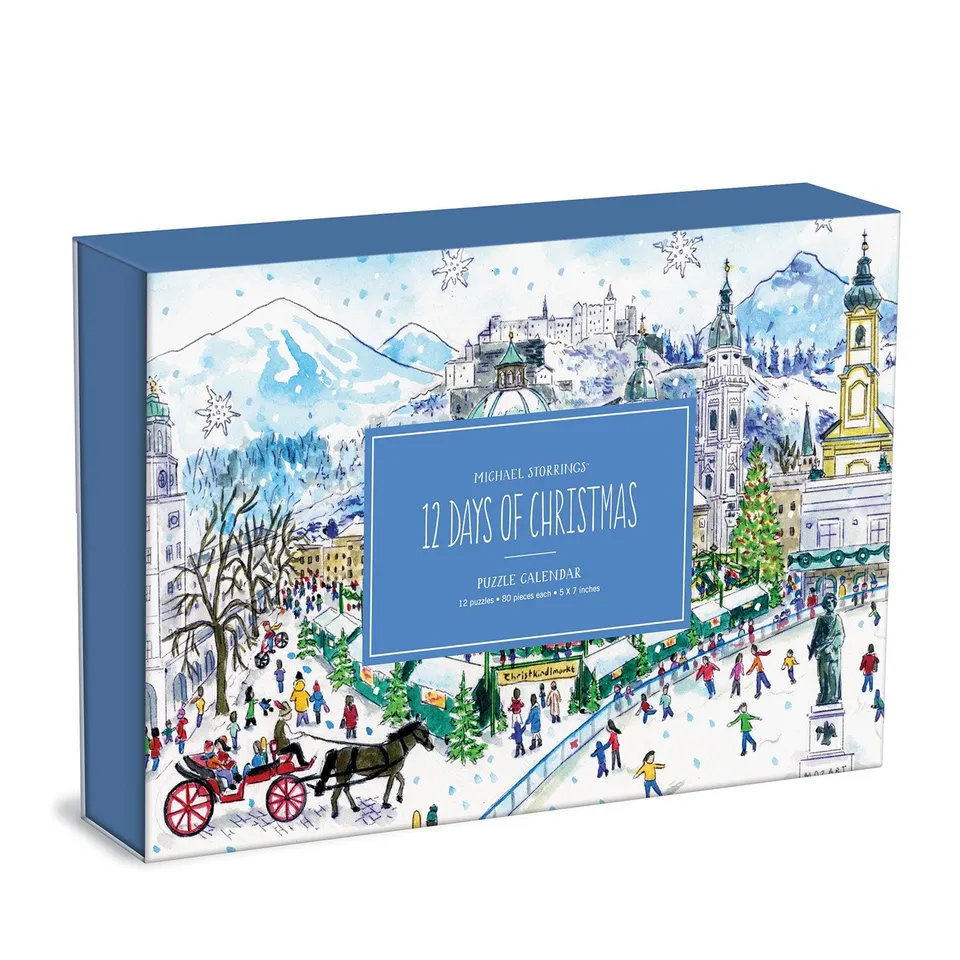 galison-storrings-12-days-of-christmas-adventskalender-puzzle image 1