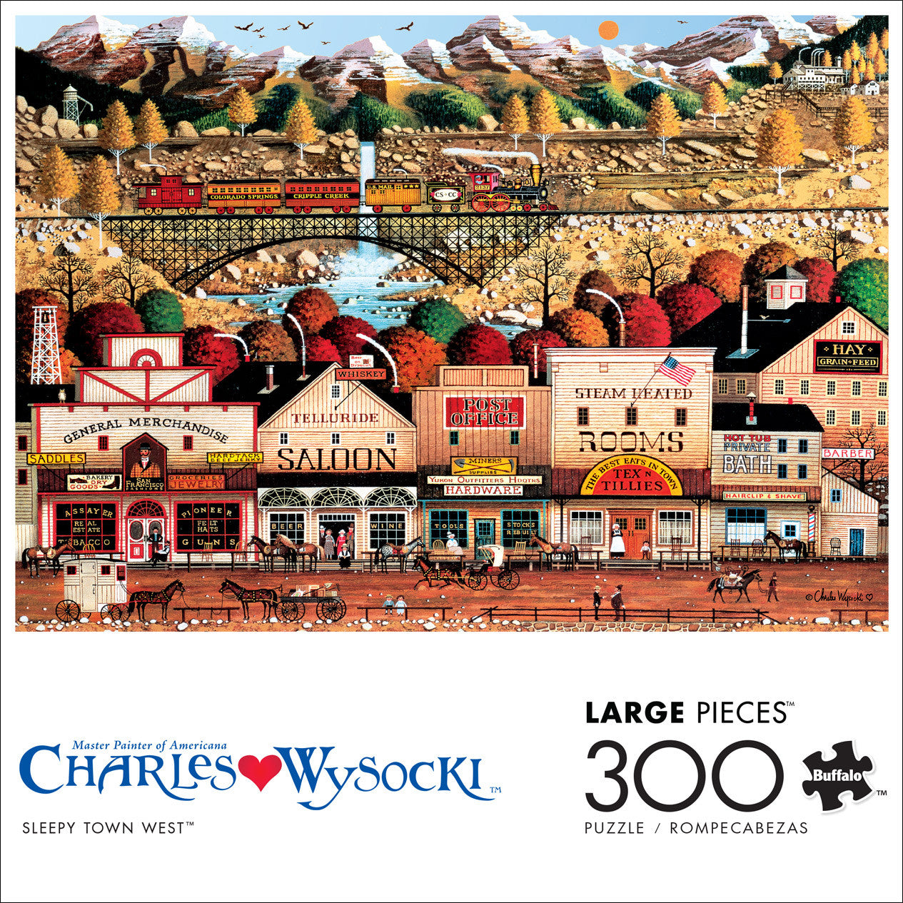 buffalo-games-sleepy-town-west-300-teile-puzzle-xl-wild-west image 2