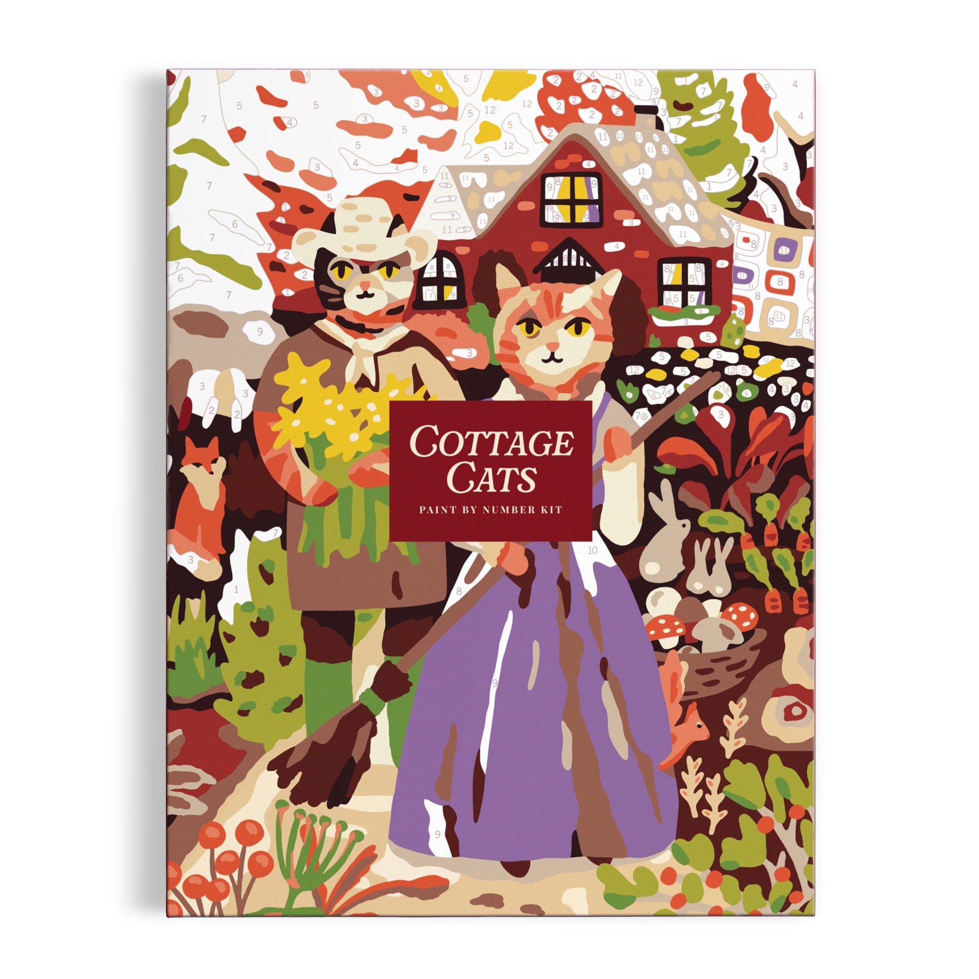 galison-cottage-cats-malen-nach-zahlen-set-23x30cm-katzen image 2