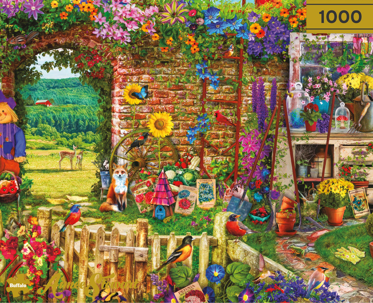 buffalo-games-aimee-stewart-garden-gate-1000-teile-puzzle-gold image 1