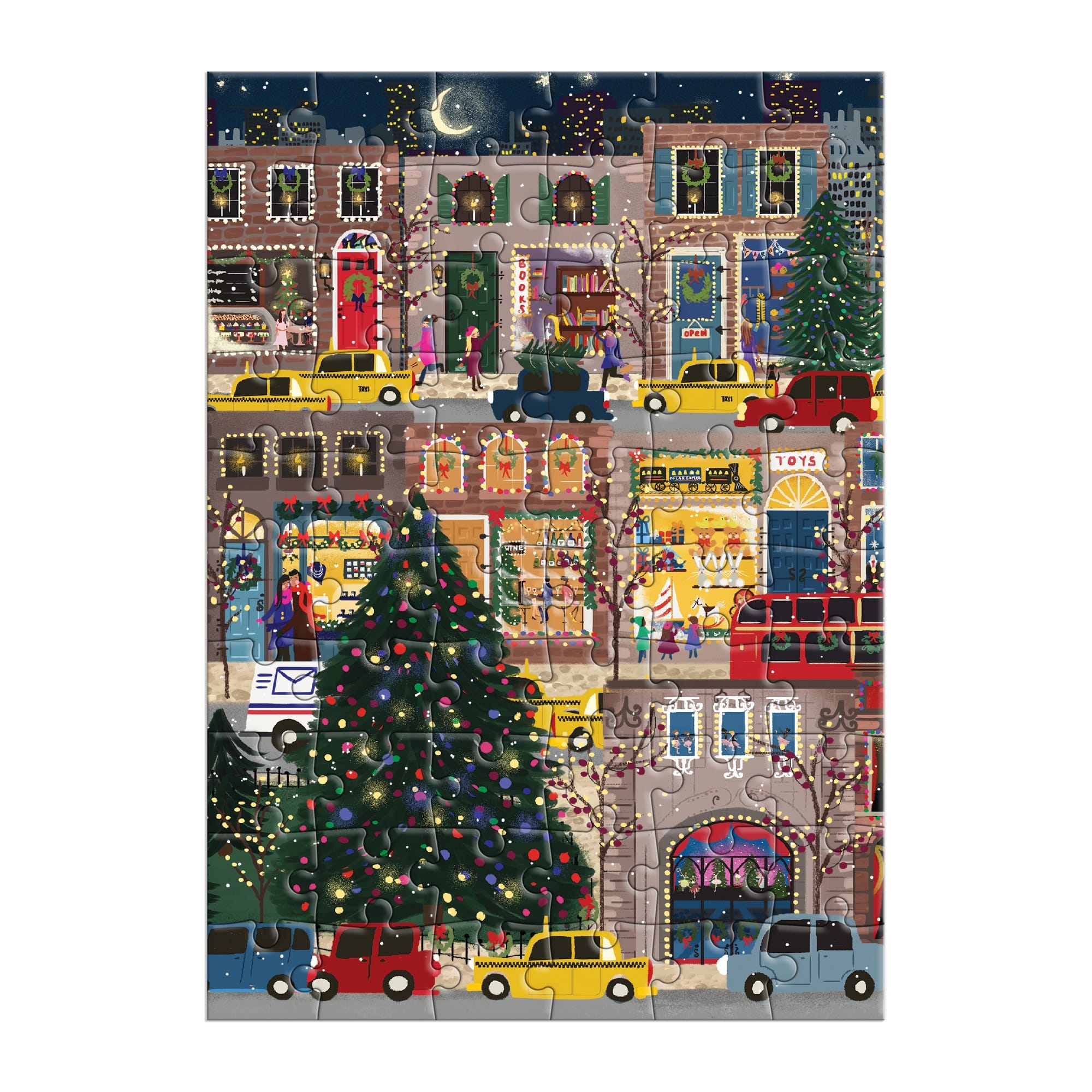 galison-joy-laforme-winter-lights-puzzle-60-teile-karte image 2