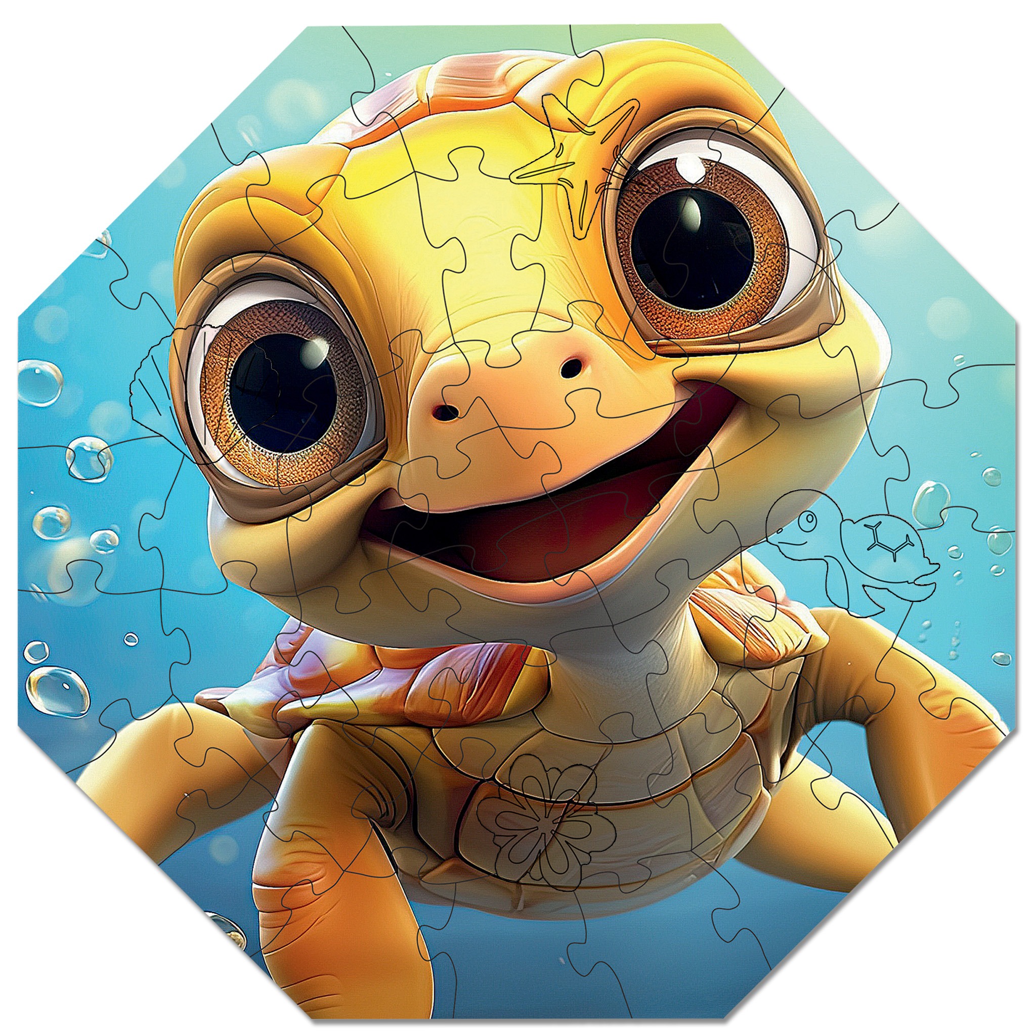 milliwood-hi-i-m-little-theo-turtle-holzpuzzle-46-teile-kinder image 5