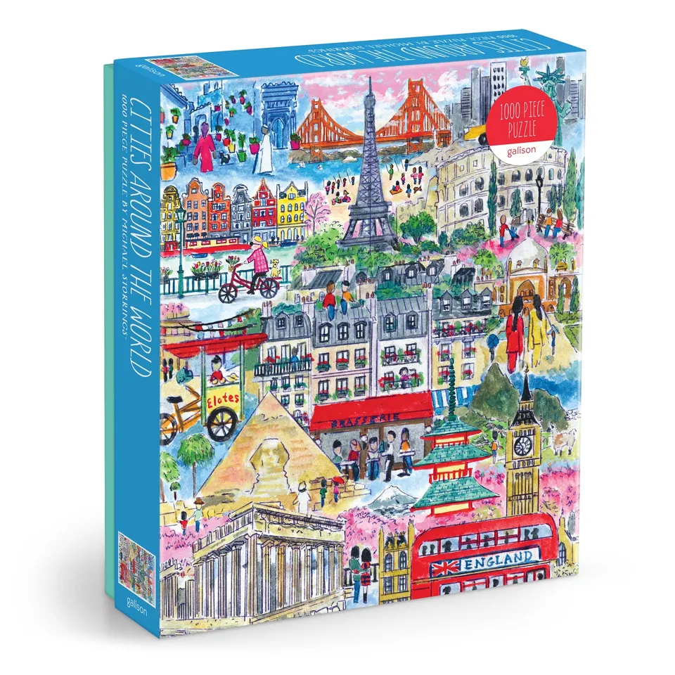 galison-storrings-cities-around-the-world-1000-teile-puzzle image 1