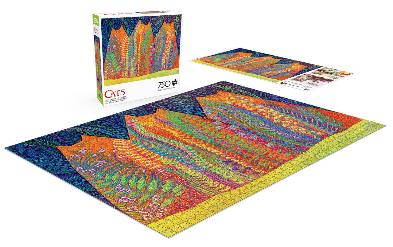buffalo-games-cats-three-cats-in-the-garden-750-teile-puzzle-katzen image 3