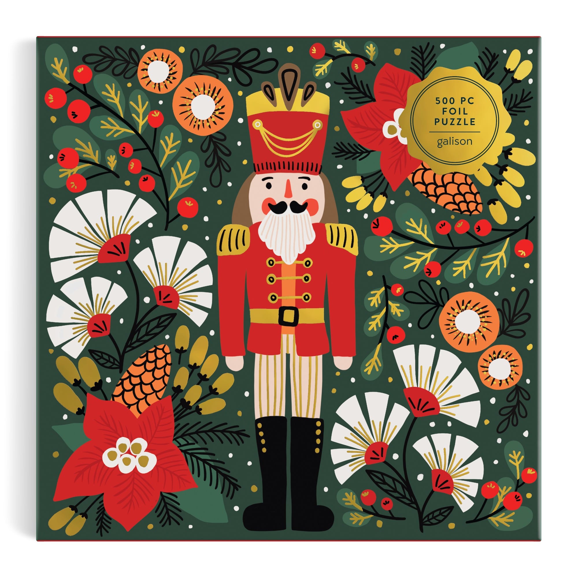 galison-merry-nutcracker-puzzle-500-teile-folie-weihnachten image 2