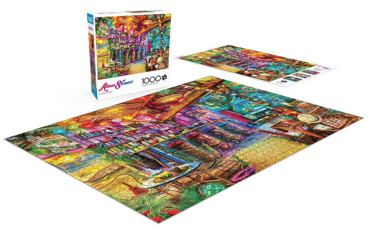 buffalo-games-tiki-beach-sunset-1000-teile-puzzle-strand image 3