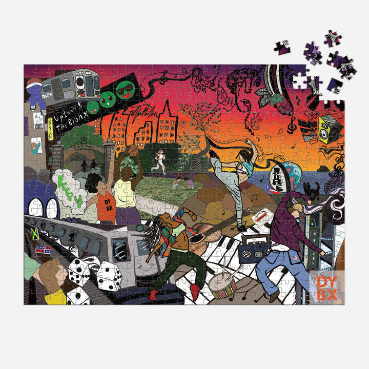 galison-romare-bearden-dreamyard-puzzle-500-beidseitig image 6