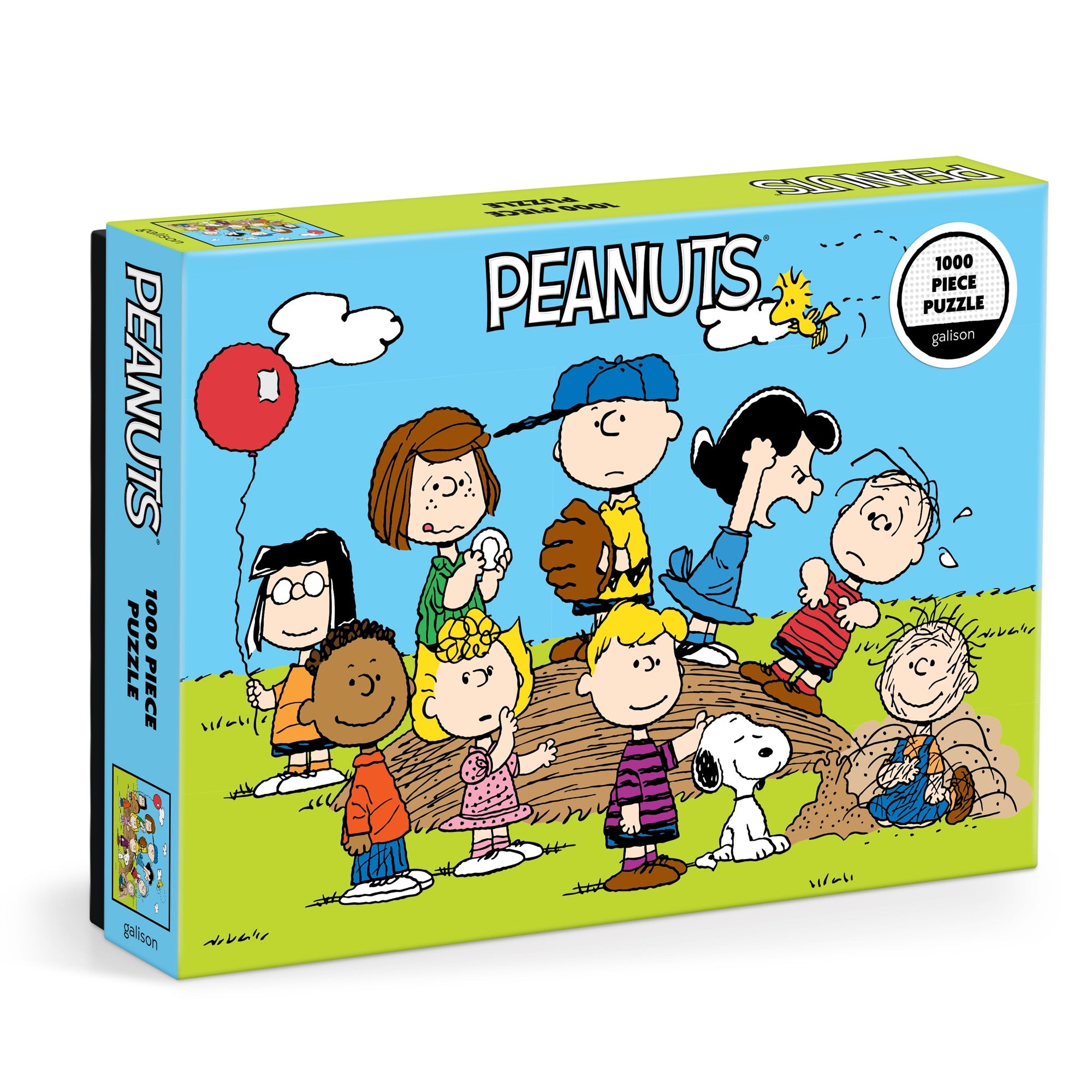 galison-peanuts-baseball-1000-teile-puzzle-snoopy image 1