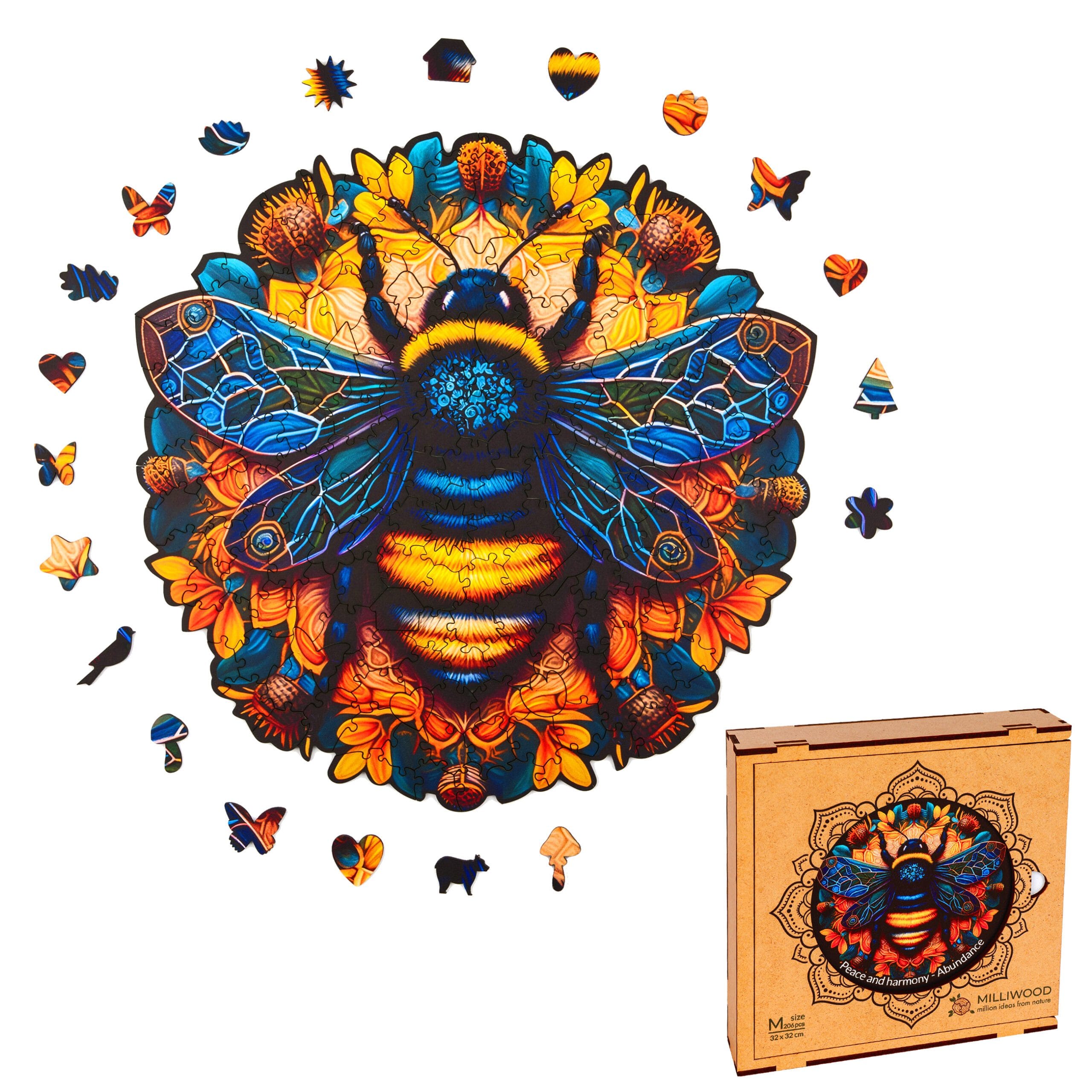 milliwood-peace-and-harmony-abundance-holzpuzzle-206-teile image 5