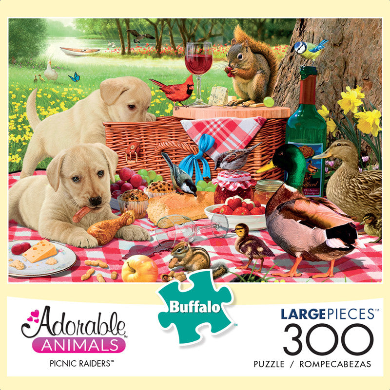 buffalo-games-picnic-raiders-puzzle-300-gro-e-teile-tiere image 1