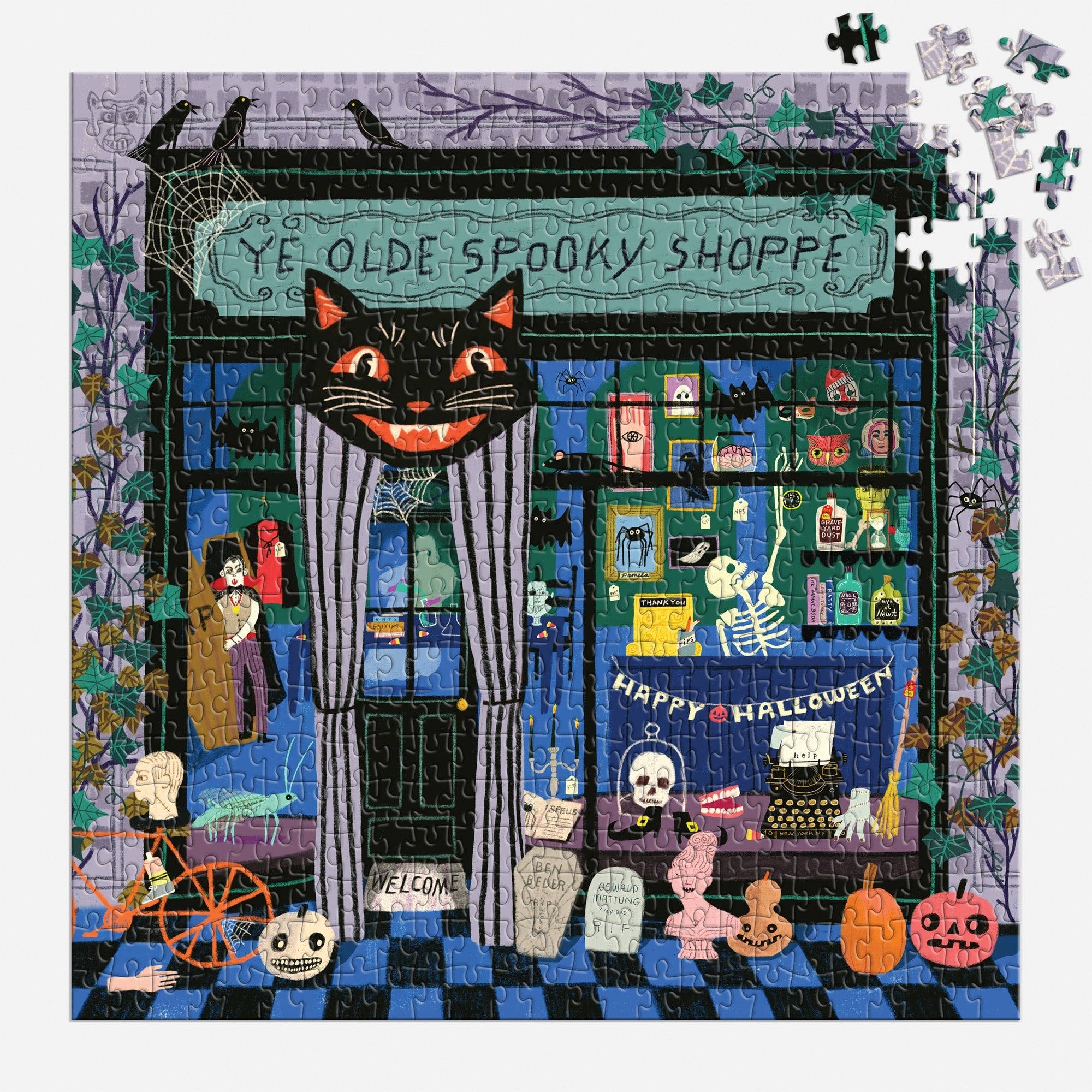 galison-ye-olde-spooky-shoppe-puzzle-500-teile image 4