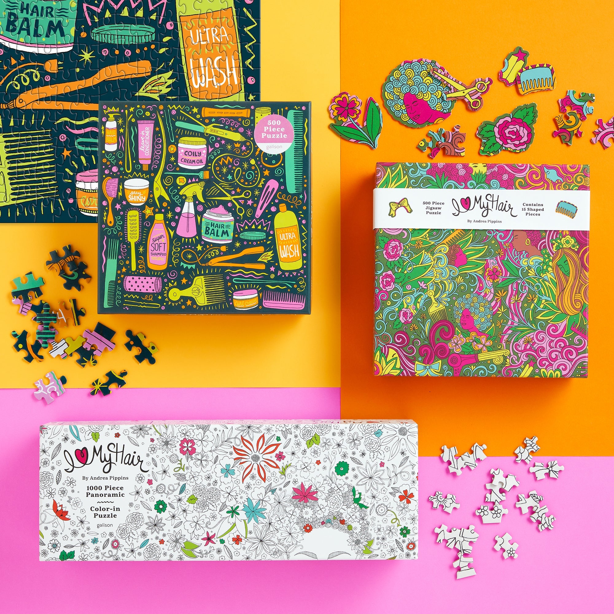 galison-i-love-my-hair-puzzle-500-teile-andrea-pippins image 8