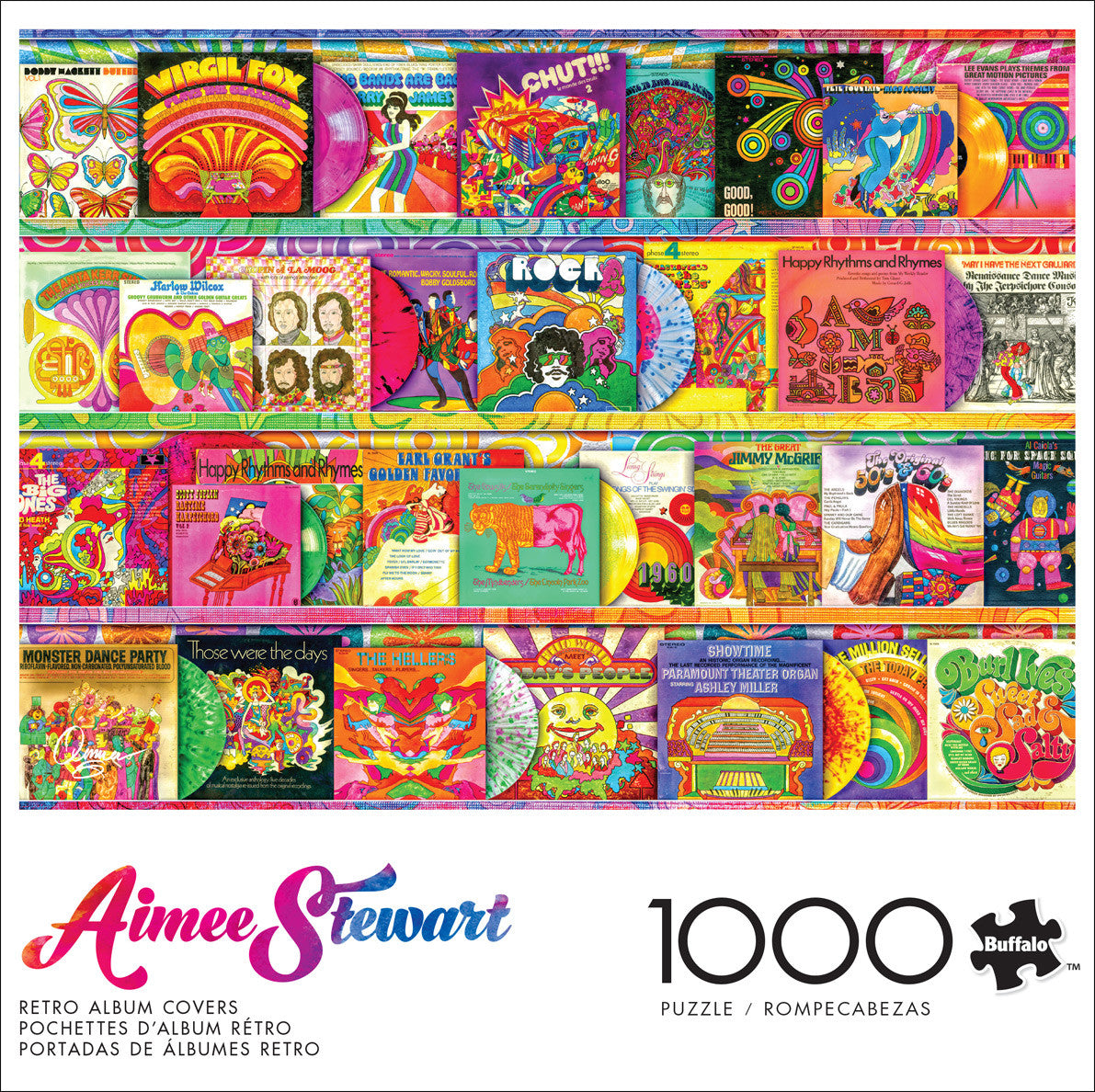 buffalo-games-aimee-stewart-retro-album-covers-puzzle-1000-teile image 2