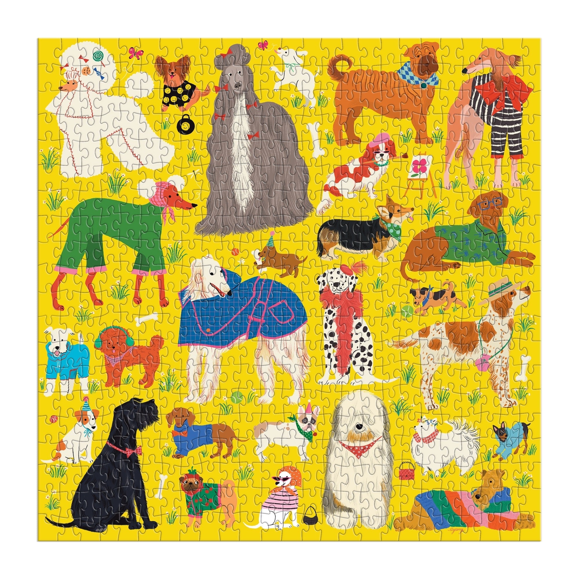 galison-fashionable-dogs-500-teile-puzzle-hunderassen image 3