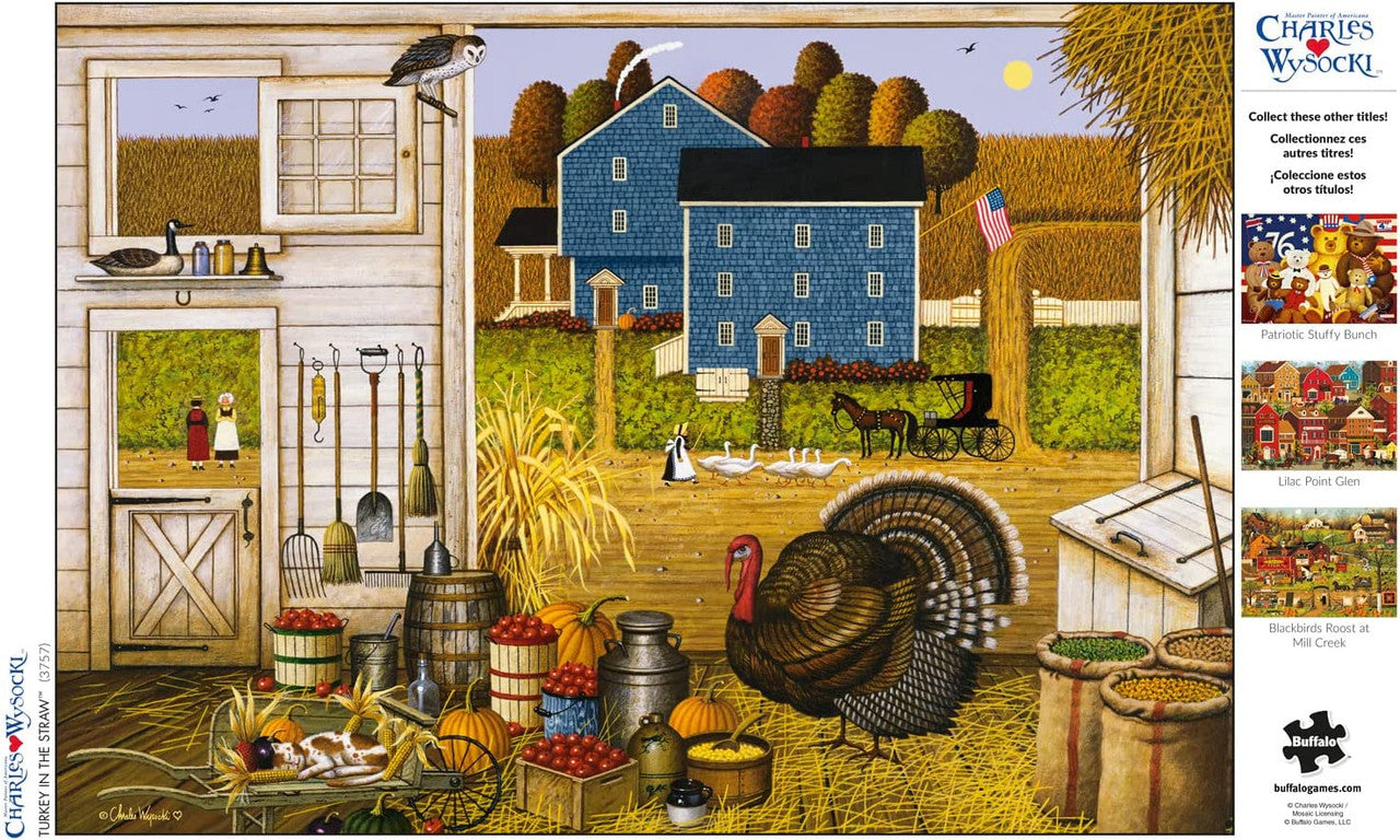 buffalo-games-turkey-in-the-straw-puzzle-500-teile-americana image 5