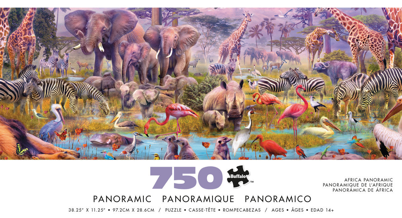 buffalo-games-jigsaw-puzzles-africa-panoramic-puzzle-750-teile-safari image 6