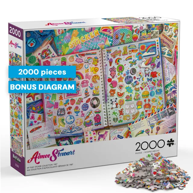 buffalo-games-aimee-stewart-sticker-puzzle-2000-teile image 1