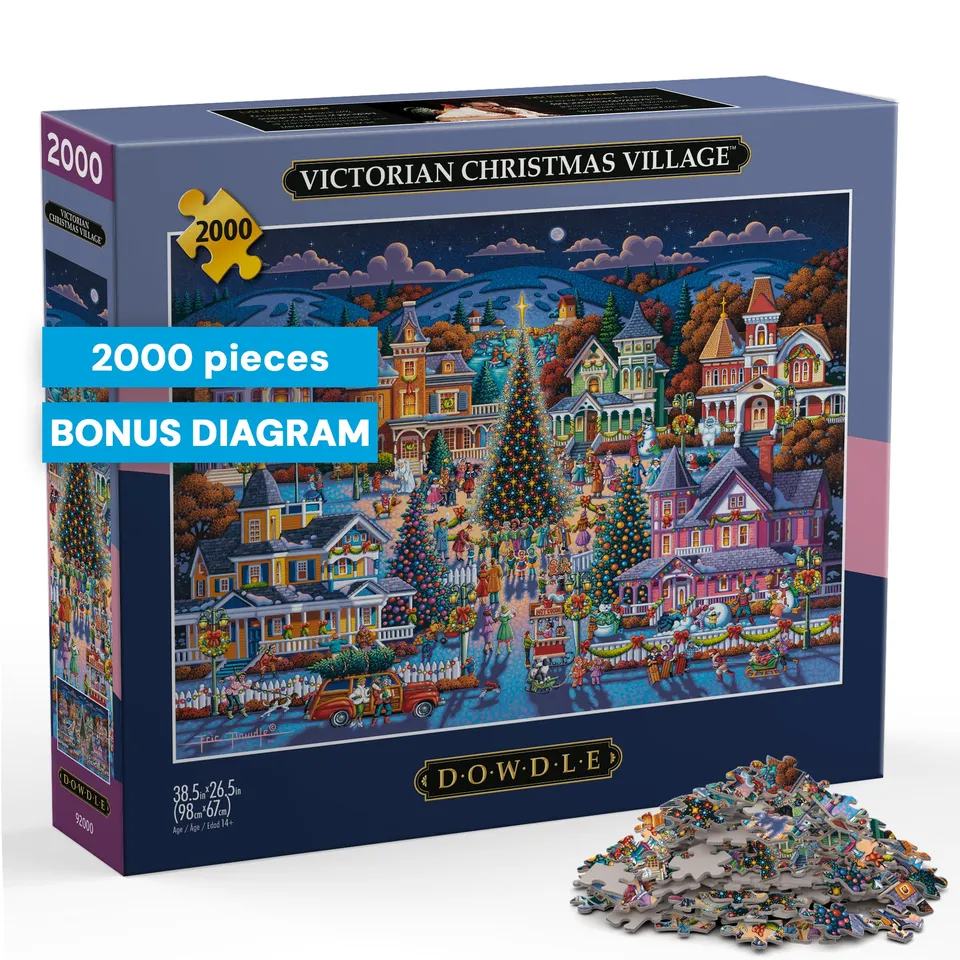 buffalo-games-dowdle-victorian-christmas-puzzle-2000-teile image 1