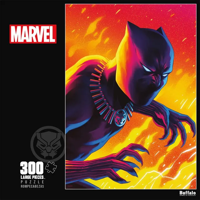 buffalo-games-marvel-tales-black-panther-puzzle-300-teile-comic image 1