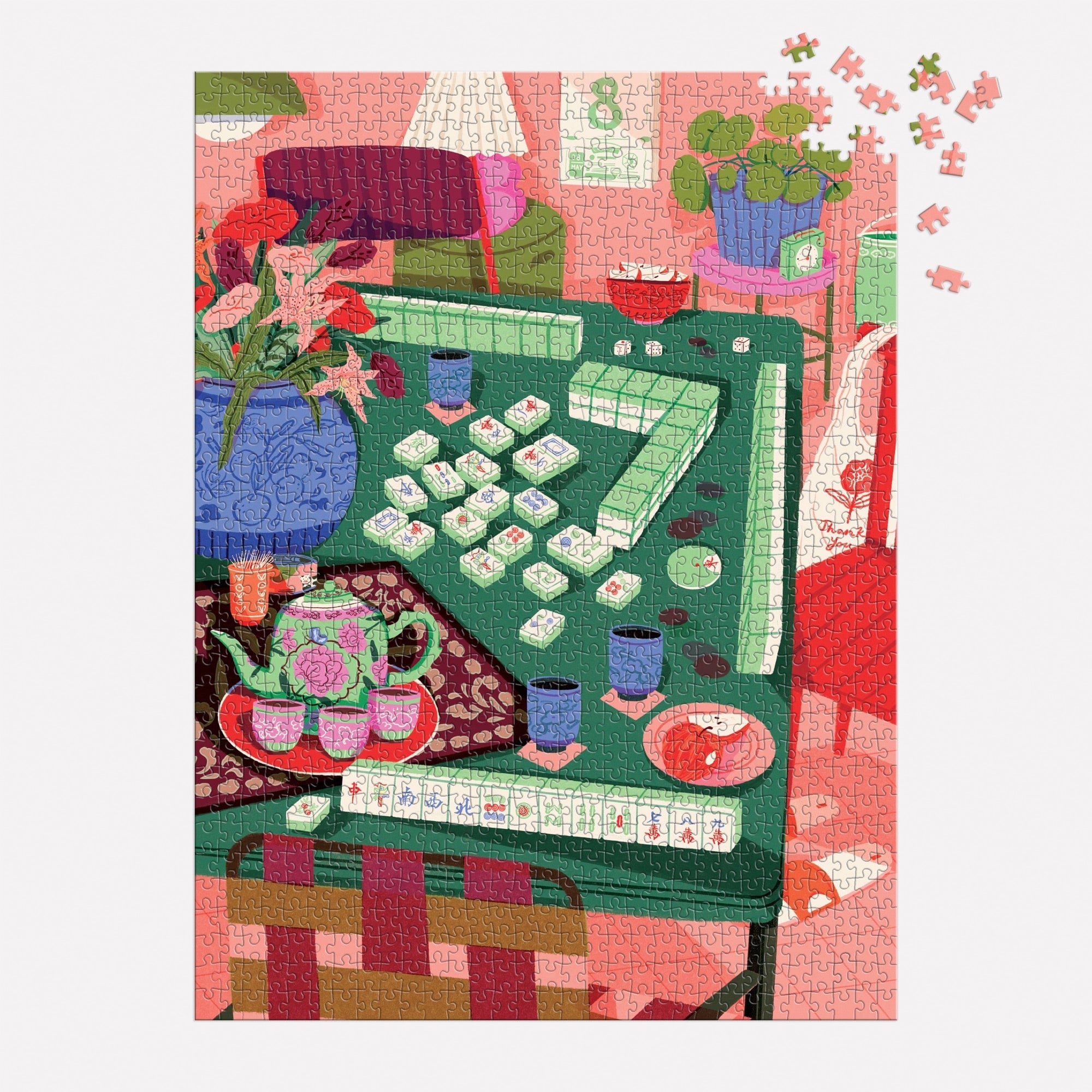 galison-mahjong-social-1000-teile-puzzle-bunt-51x69 image 4