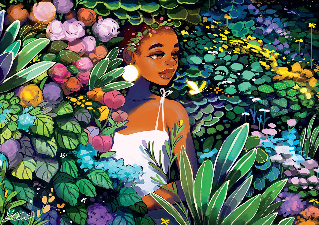 buffalo-games-geneva-bowers-hideaway-puzzle-500-teile-blumen image 1