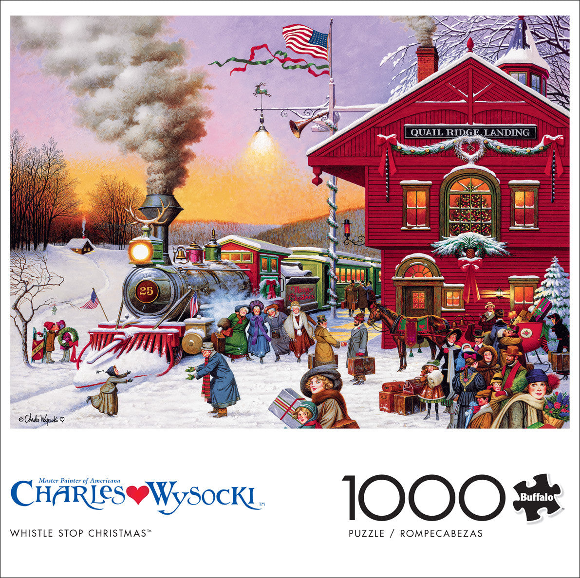 buffalo-games-wysocki-whistle-stop-christmas-1000-teile-puzzle image 2