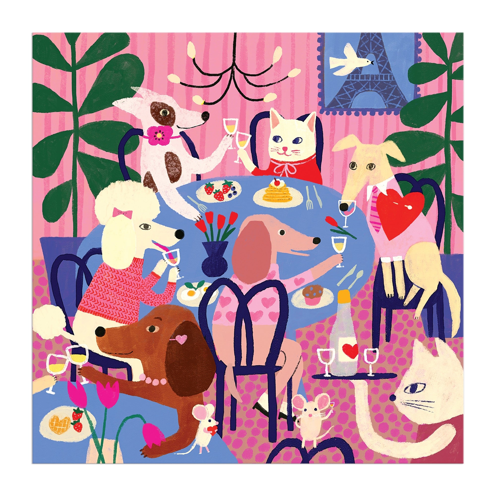 galison-paws-for-love-puzzle-500-teile-hunde-katzen image 5