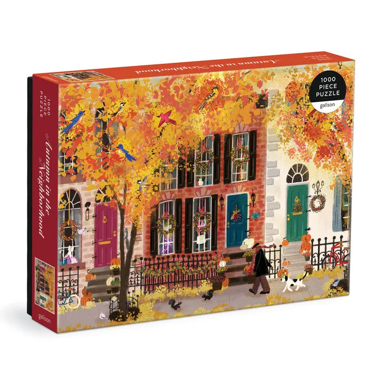 galison-autumn-in-the-neighborhood-1000-teile-puzzle-herbst image 1