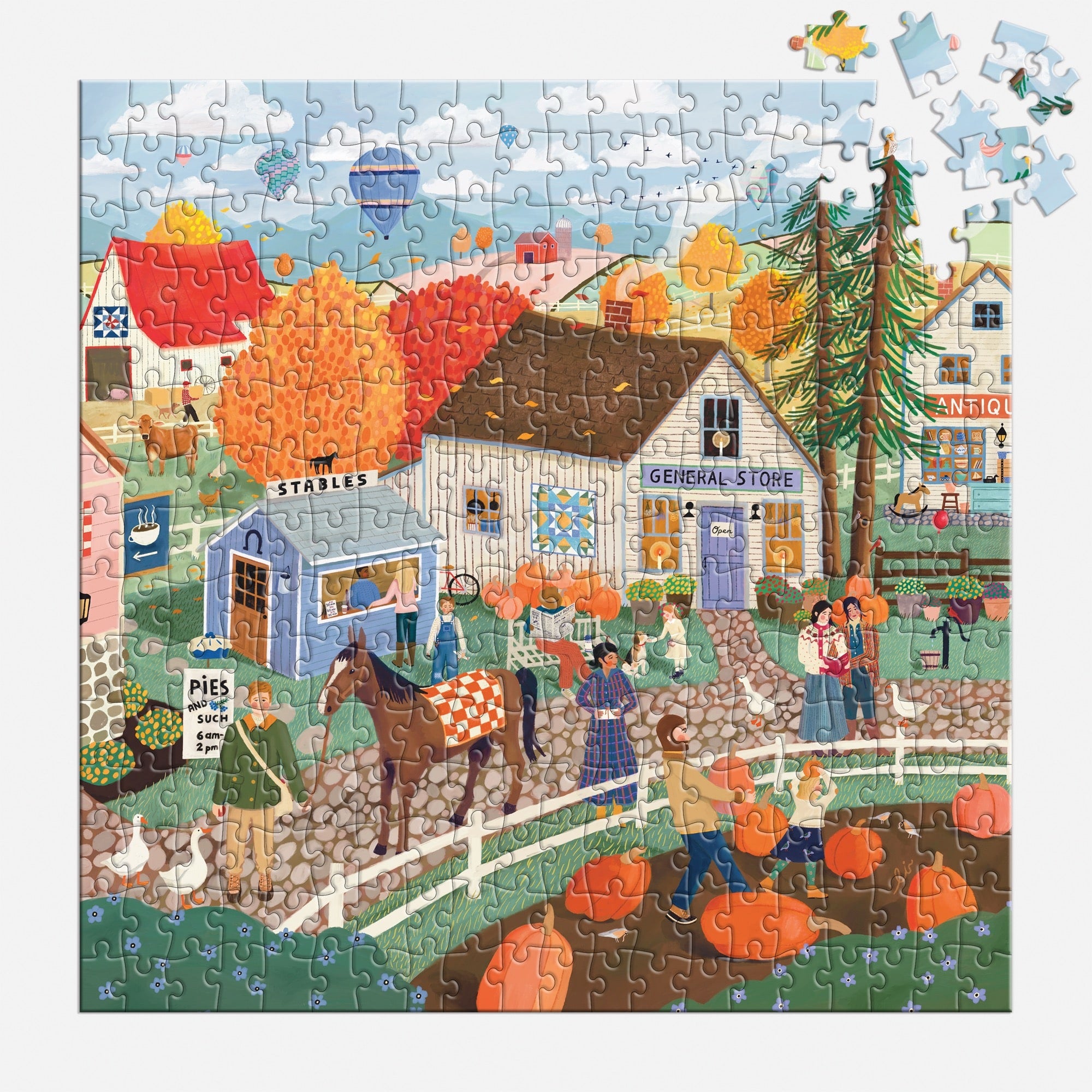 galison-autumn-square-puzzle-300-teile-herbst image 4