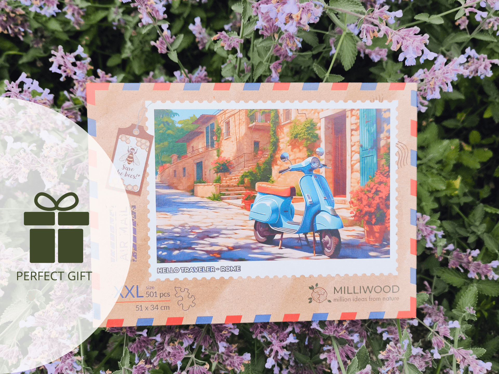 milliwood-hello-traveler-roma-holzpuzzle-500-teile-vespa image 5