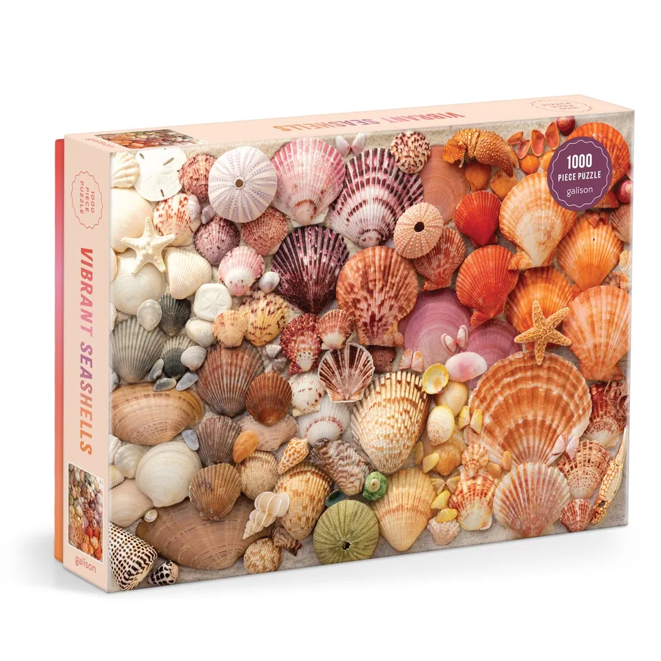 galison-vibrant-seashells-puzzle-1000-teile-muscheln image 1