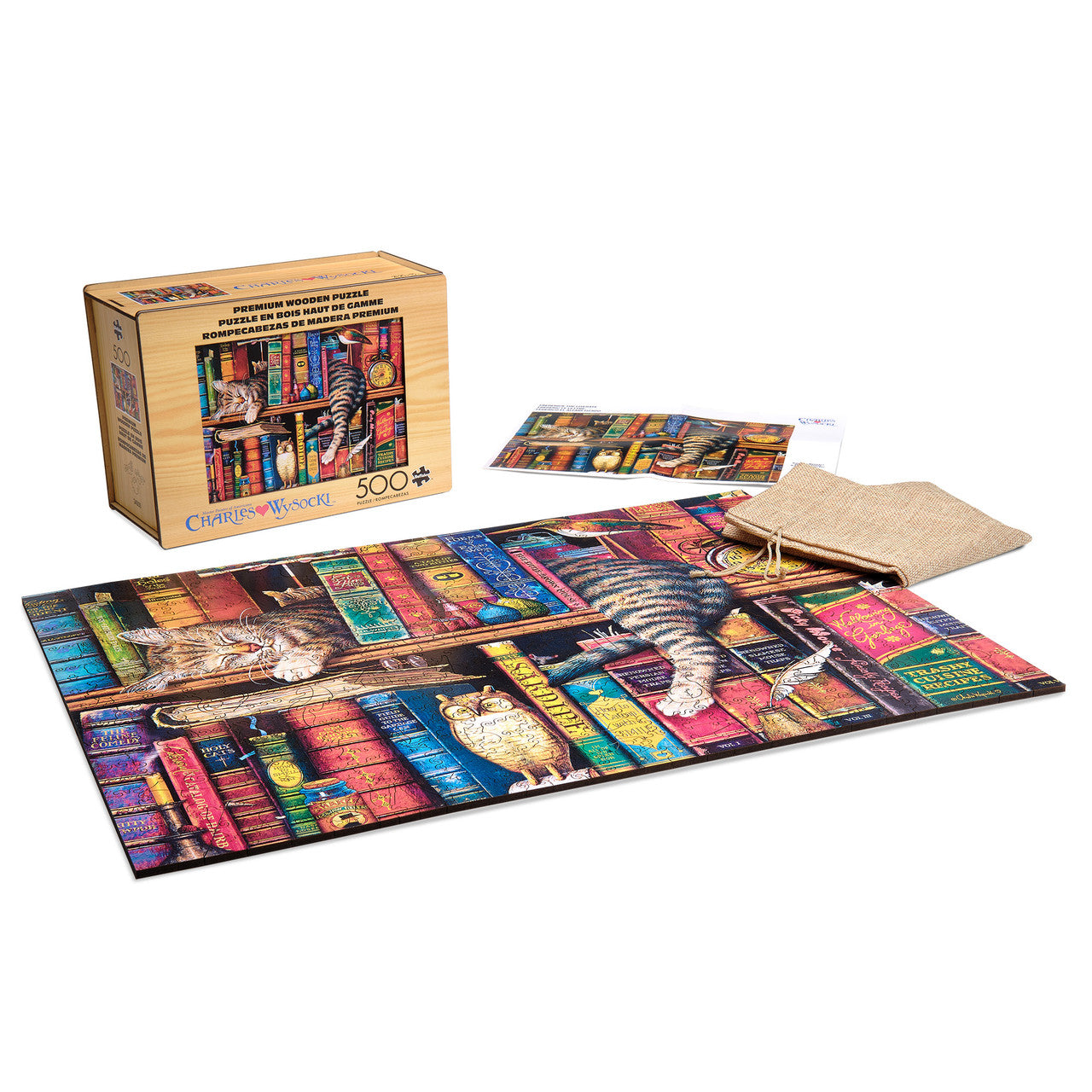 buffalo-games-wood-frederick-the-literate-puzzle-500-teile-whimsy-holz image 3