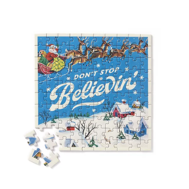 galison-don-t-stop-believin-puzzle-100-teile-mini-shaped image 1