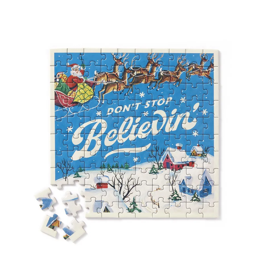 galison-don-t-stop-believin-puzzle-100-teile-mini-shaped image 1