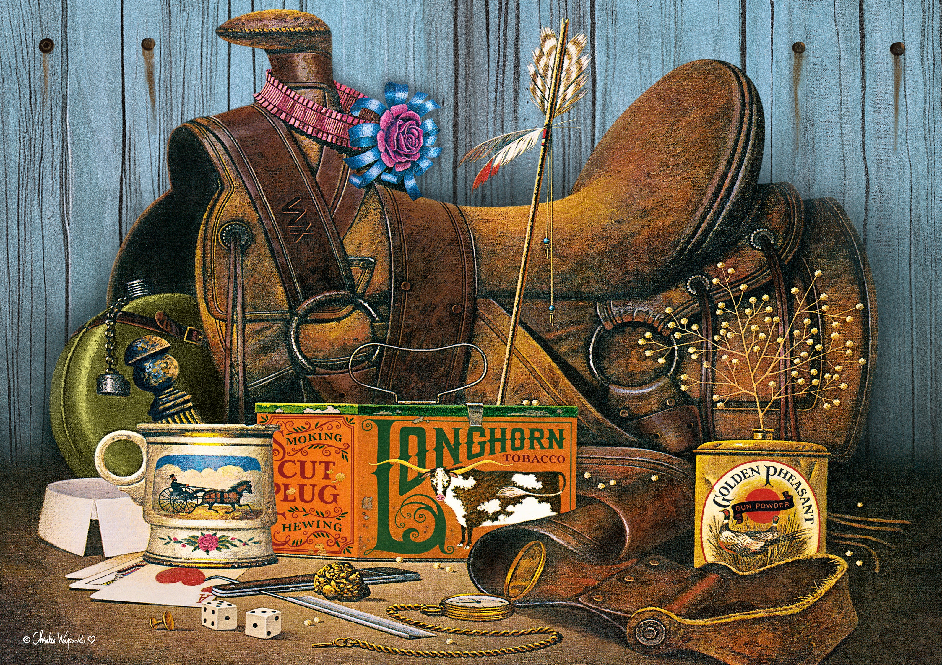 buffalo-games-charles-wysocki-cowboy-treasures-puzzle-300-teile image 1