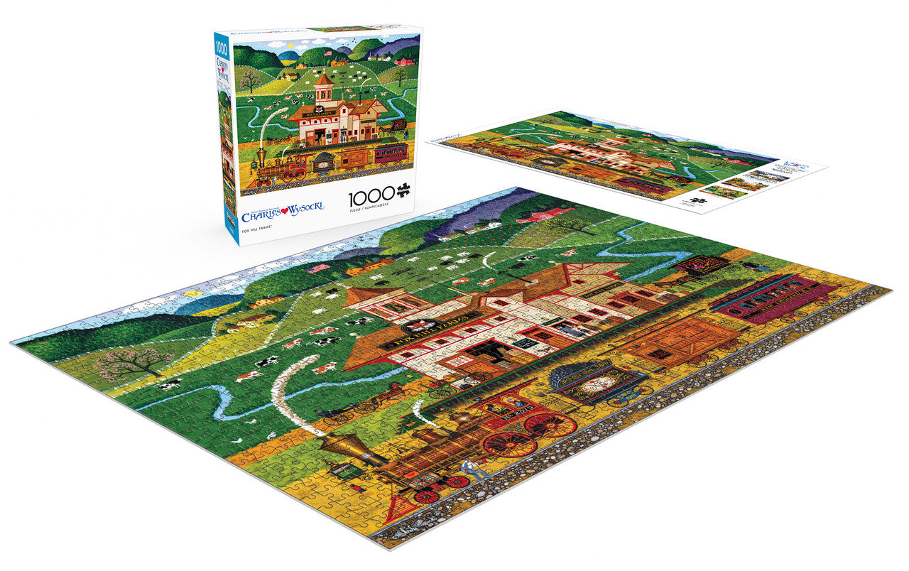 buffalo-games-fox-hill-farms-puzzle-1000-teile-bahnhof image 3