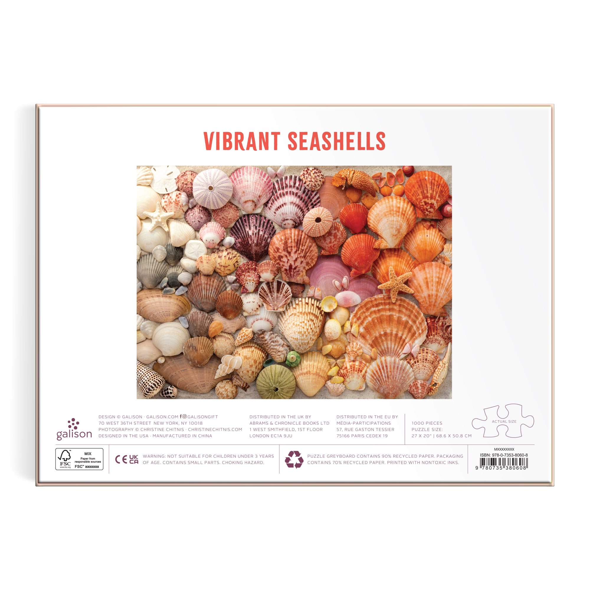 galison-vibrant-seashells-puzzle-1000-teile-muscheln image 5