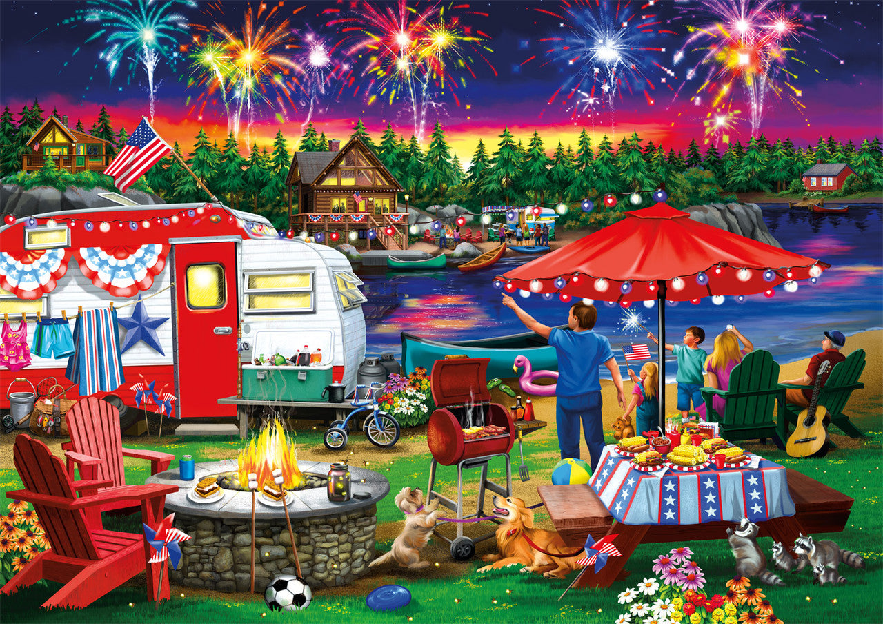 buffalo-games-old-glory-fourth-by-the-lake-500-teile-puzzle image 1