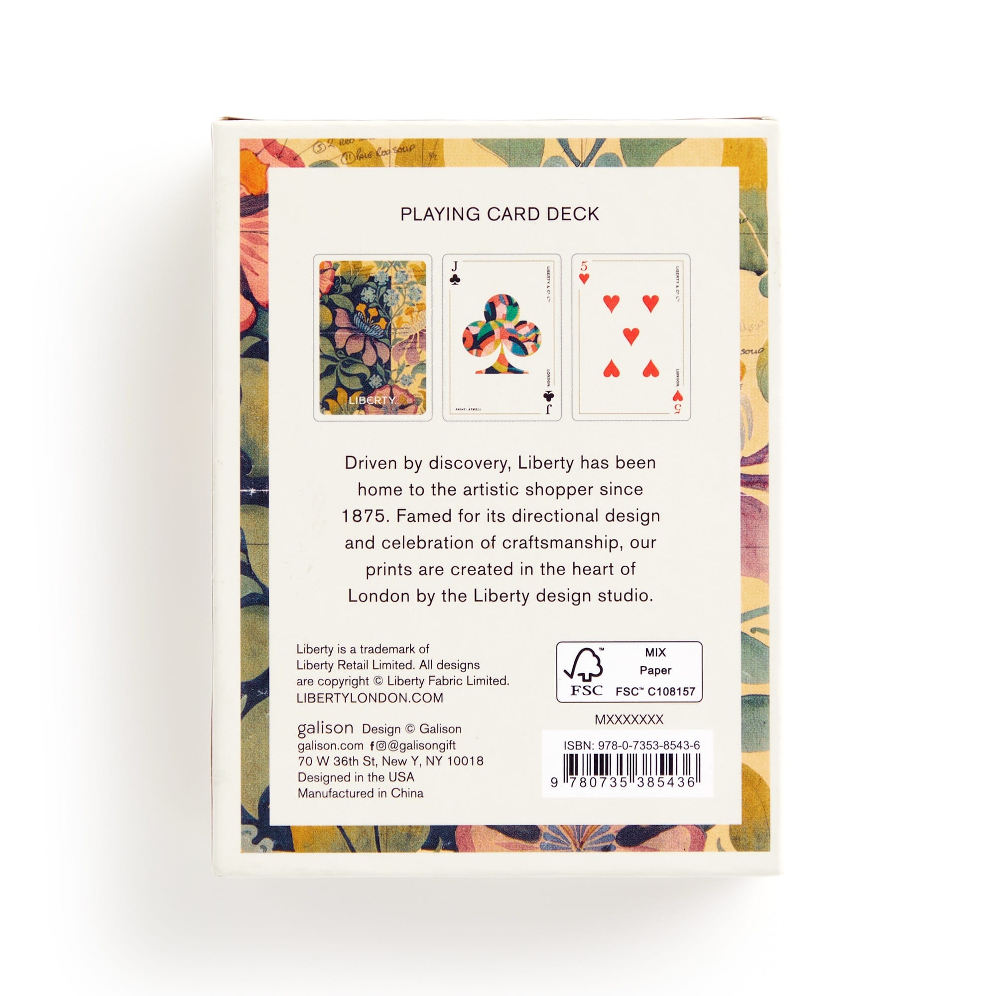 galison-liberty-archive-spielkarten-deck-blumen image 6