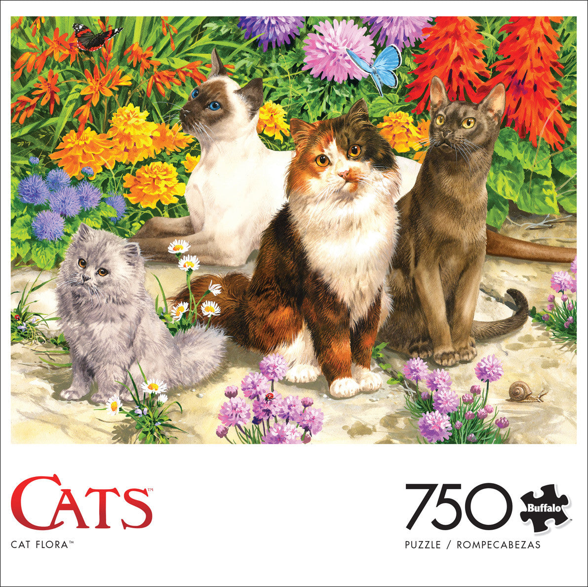 buffalo-games-cat-flora-750-teile-puzzle-katzen-blumen image 2