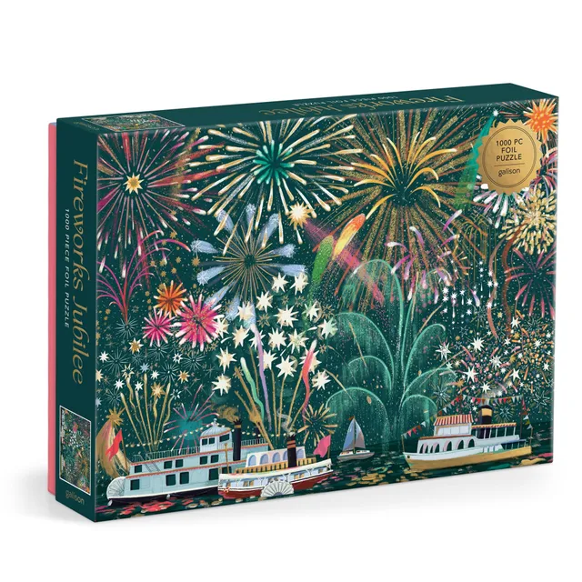 galison-fireworks-jubilee-1000-teile-puzzle-mit-folie image 1