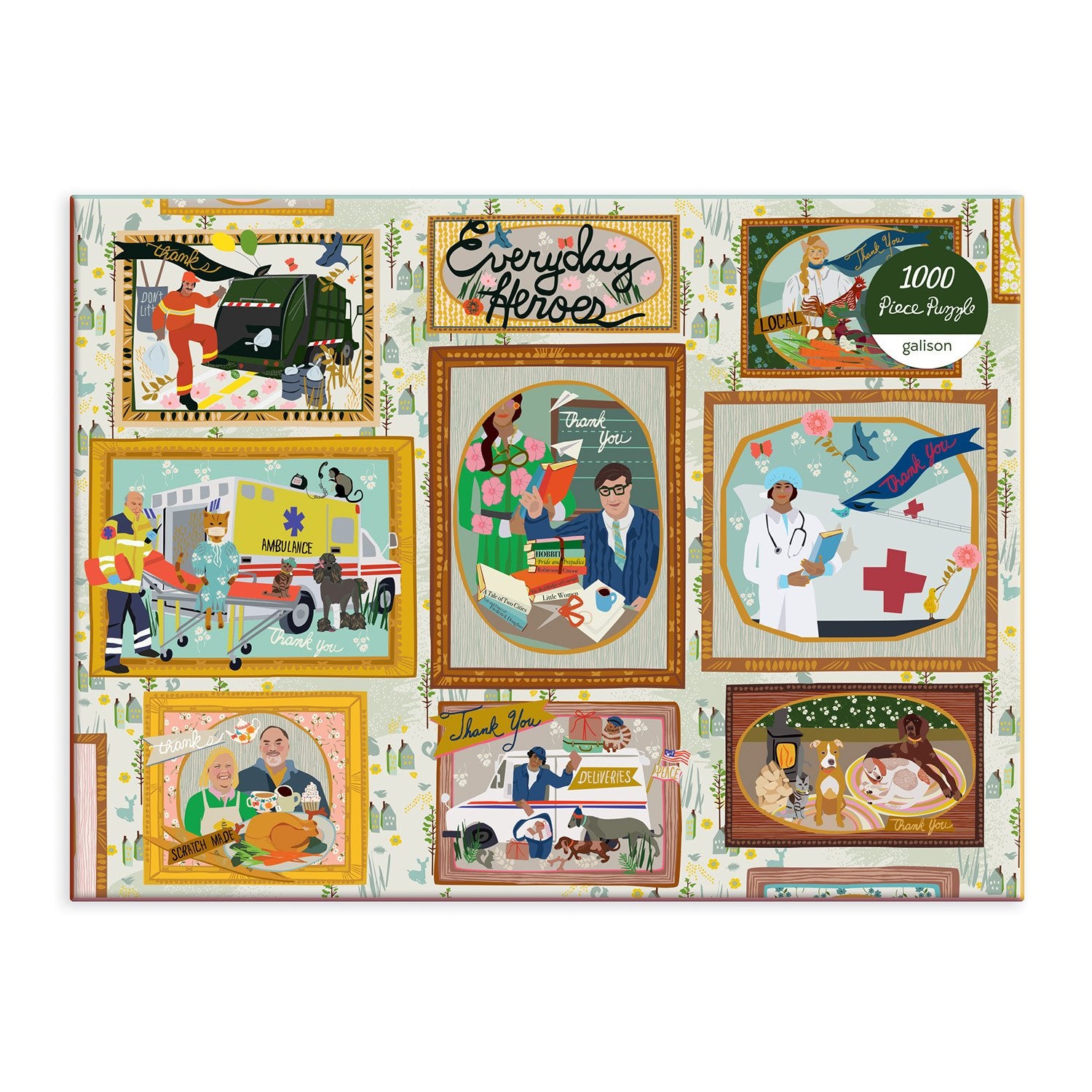 galison-everyday-heroes-1000-teile-puzzle-berufe image 2