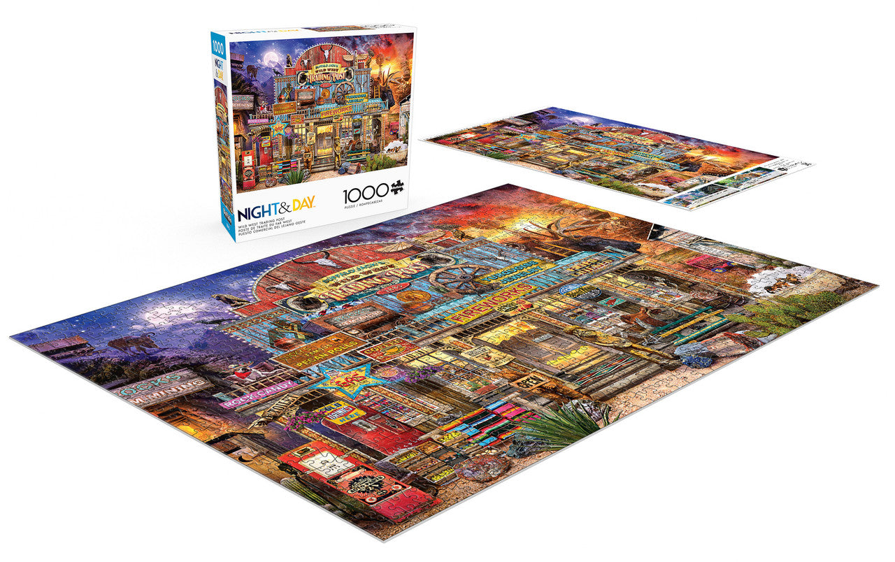 buffalo-games-night-day-wild-west-trading-post-puzzle-1000-teile image 3