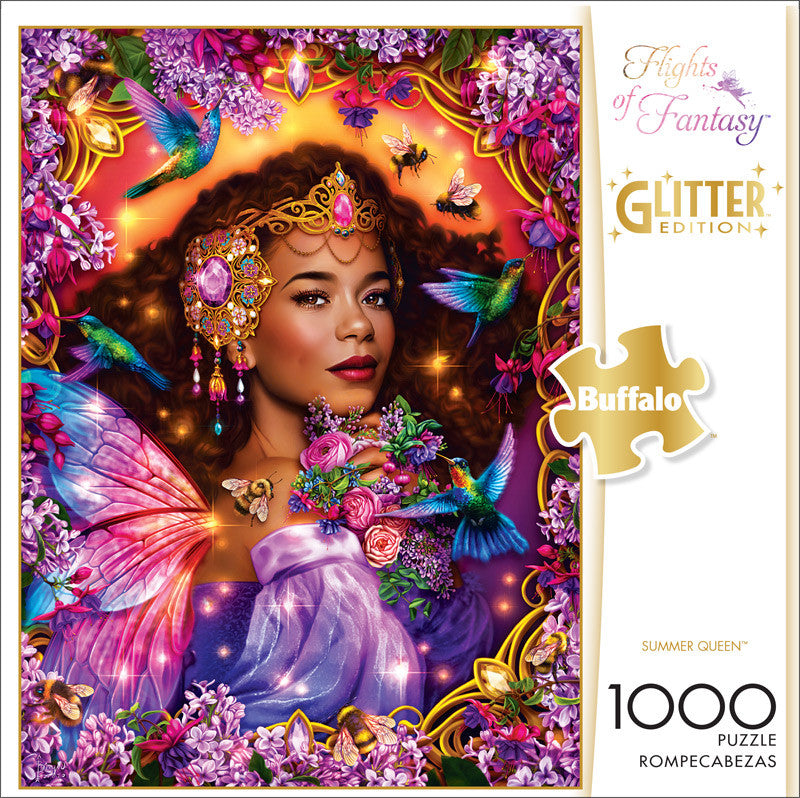 buffalo-games-summer-queen-puzzle-1000-teile-glitzer-fantasy image 1
