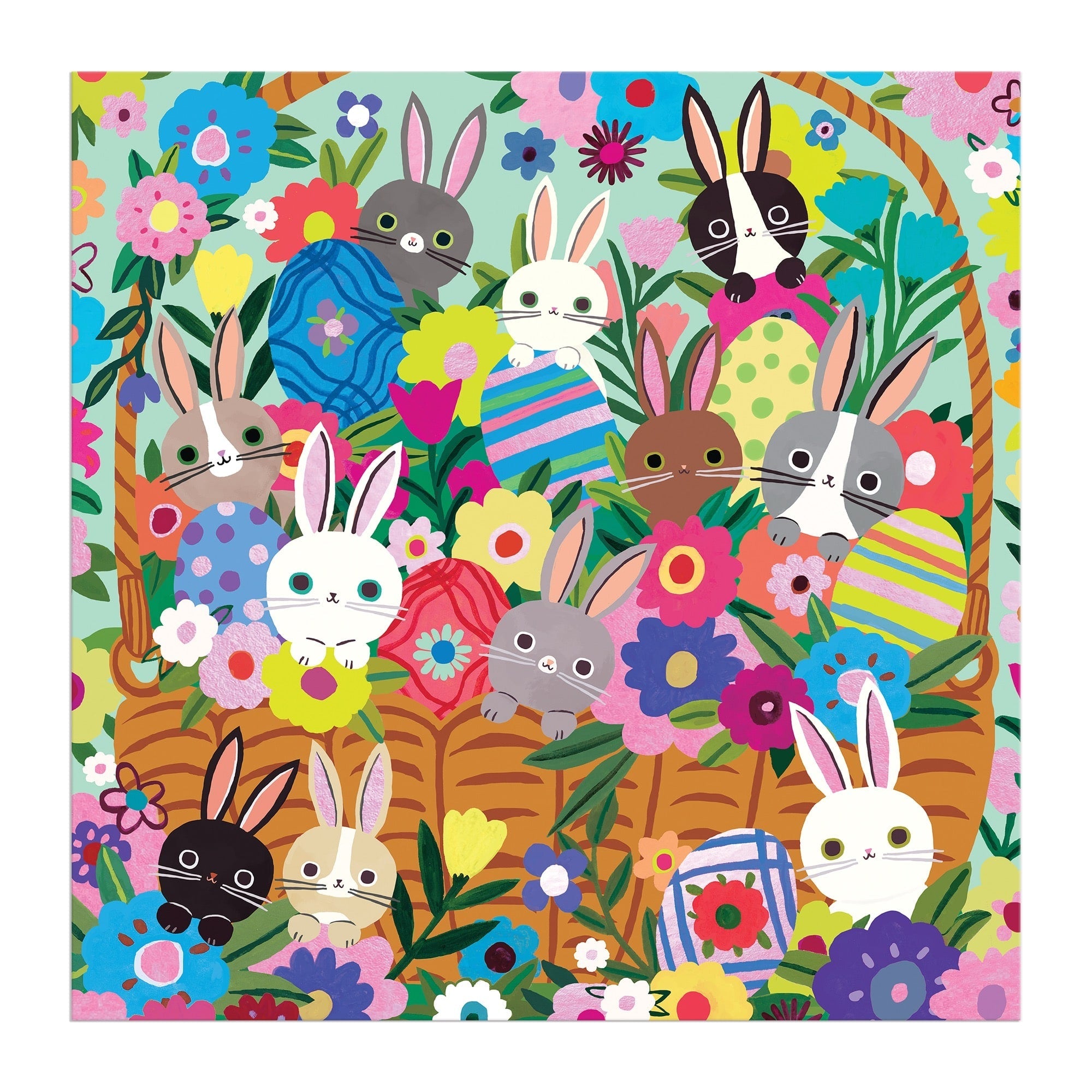 galison-blooming-bunnies-foil-puzzle-500-teile-hasen image 5