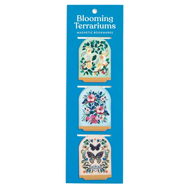 galison-blooming-terrariums-magnetlesezeichen-3er-pflanzen image 1